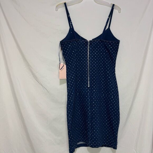 Studded Stone Cami Denim Dress - Picture 4 of 6